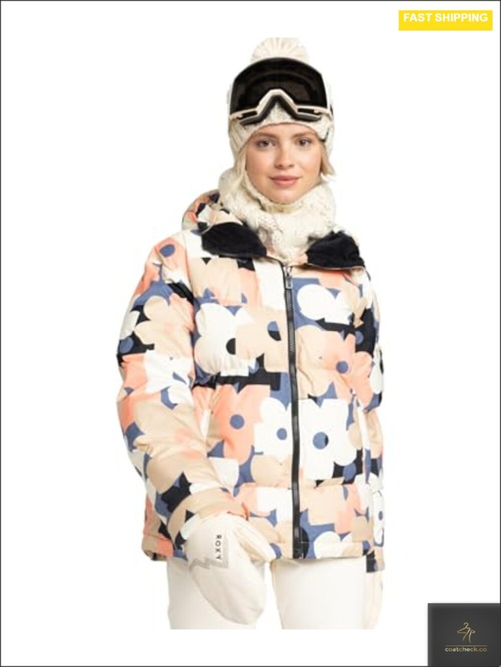 Women's Waterproof Insulated Ski Snowboard Jacket PrimaLoft Hooded Puffer
